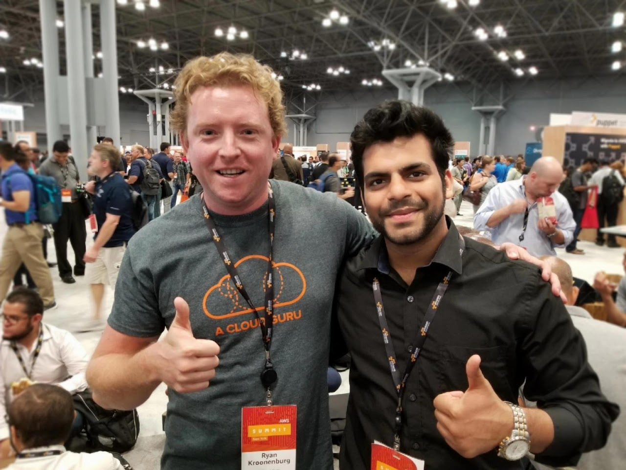 With Ryan Kroonenburg at AWS Summit NY