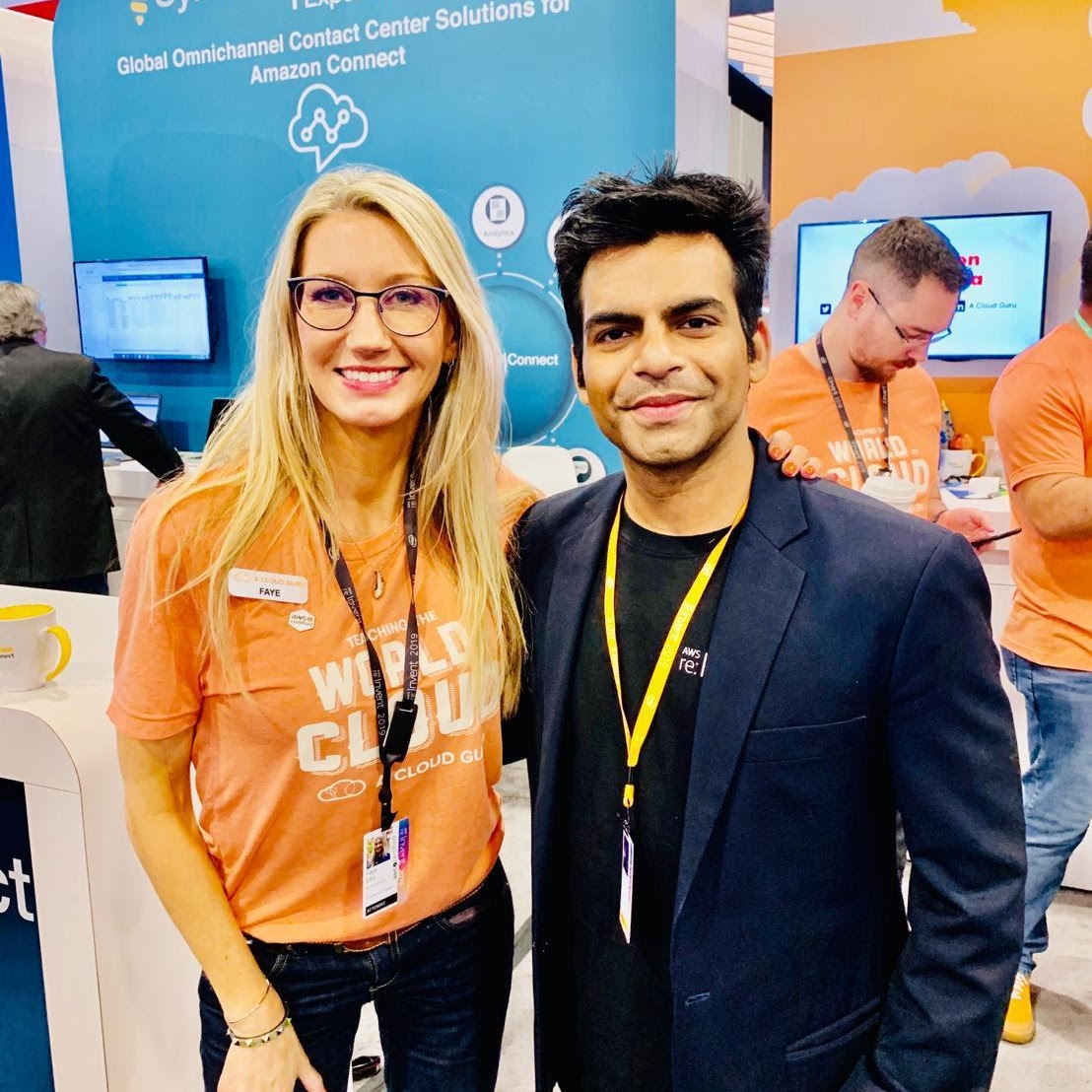 A Cloud Guru booth