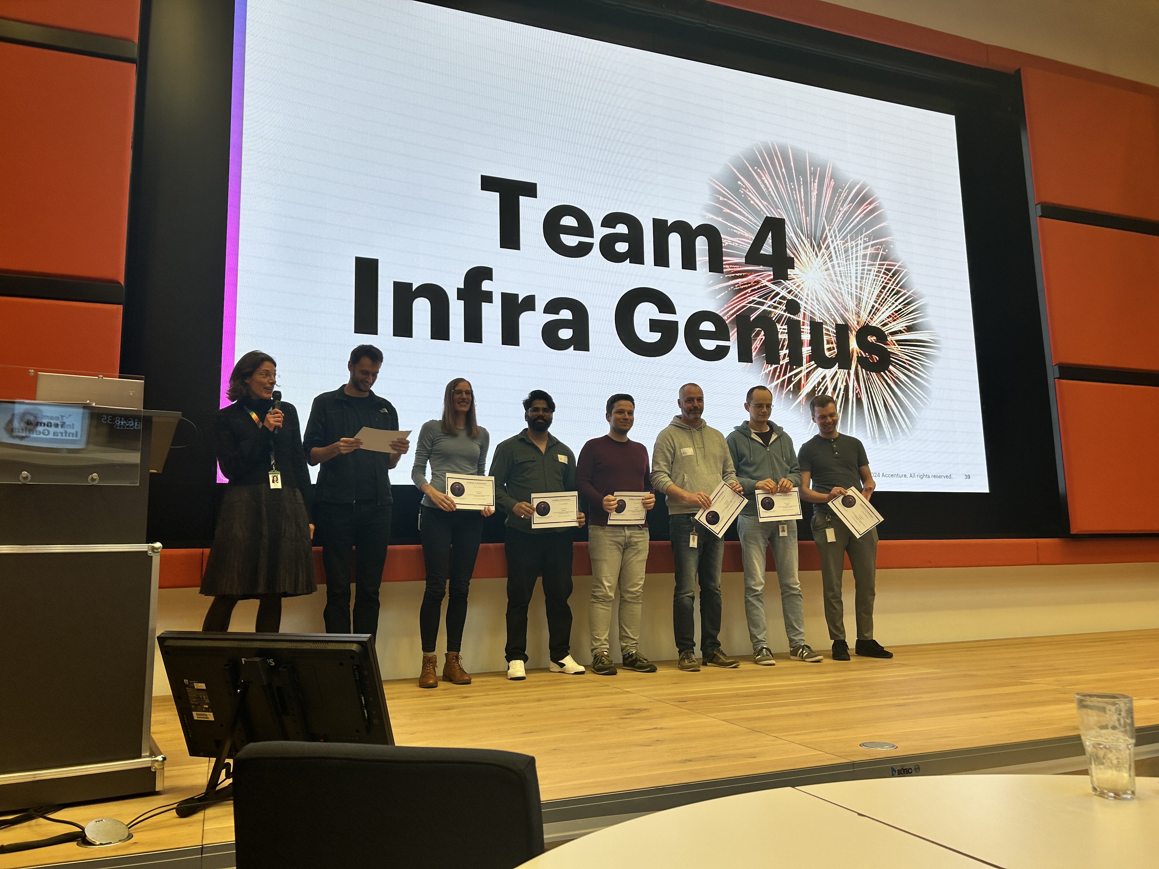 Infra Genius Award ceremony